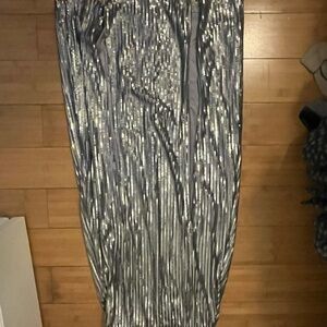 Silver sequin Maxi Skirt Show Me Your MUMU
